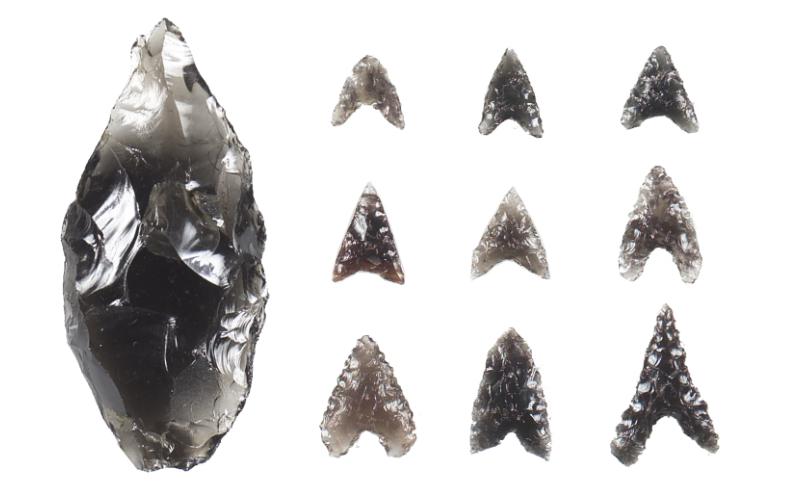 黒耀石のブレスレット（17cm） アクセサリー ファッション 