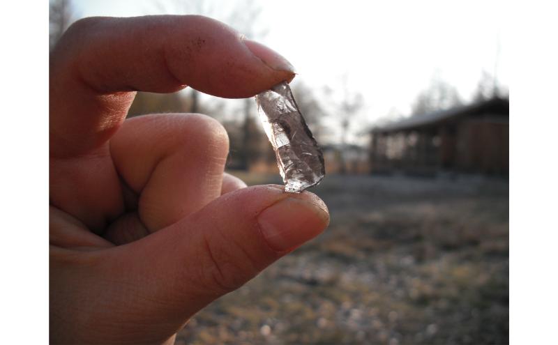 黒耀石のブレスレット（17cm） アクセサリー ファッション 