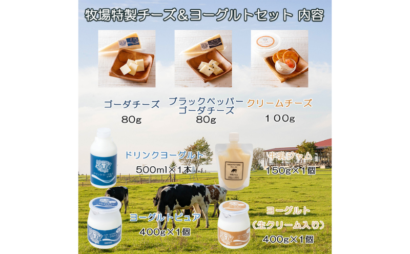 長門牧場まきばのミルキーセットE-2　乳製品（チーズヨーグルトジャム）詰め合わせ　人気スイーツ　濃厚ミルク　直送　牛乳　生乳　国産　夏ギフト　長野県　贈答品　お土産　お中元　お歳暮　クリスマス