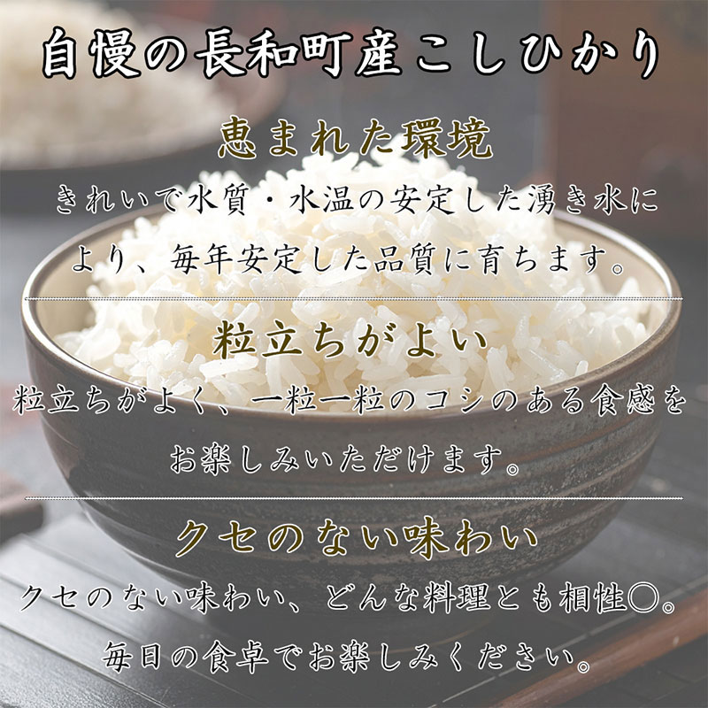 令和7年産 長野県長和町産こしひかり5kg(キロ) 精白米　農家直送　冷めてもおいしいお米