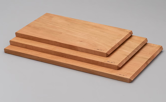 カッティングボード S・M・L 3枚セット Cutting Board type A セット キッチン用品 日用品 まな板 サービングボード 国産 無垢材 クルミオイル 広葉樹 一枚板 安心 安全 木製品