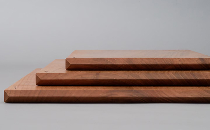 カッティングボード S・M・L 3枚セット Cutting Board type A セット キッチン用品 日用品 まな板 サービングボード 国産 無垢材 クルミオイル 広葉樹 一枚板 安心 安全 木製品