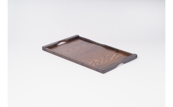 お膳 拭き漆 2枚組 トレー 木製トレー 木製 おしゃれ 木 盆 お盆 おぼん 2枚 セット 民芸品 工芸品 漆 伝統工芸 伝統工芸品 長野 長野県 箕輪町