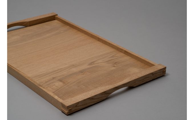 お膳 白 2枚組 トレー 木製トレー 木製 おしゃれ 木 盆 お盆 おぼん 2枚 セット 民芸品 工芸品 漆 伝統工芸 伝統工芸品 長野 長野県 箕輪町