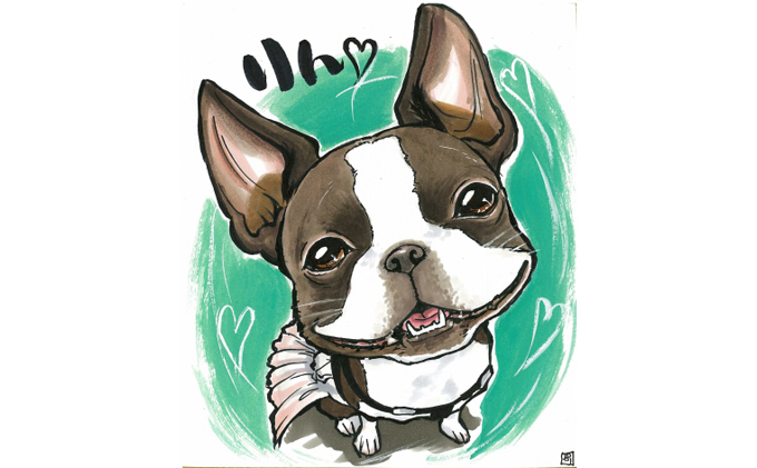 似顔絵色紙（1枚） 絵画 