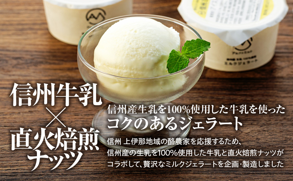 ジェラート ミルクジェラート セット 詰め合わせ 24個 4種 各6個 信州産牛乳 信州 アイス スイーツ ひんやりスイーツ おやつ デザート 食後 ピスタチオ アーモンド チョコレート 箕輪町