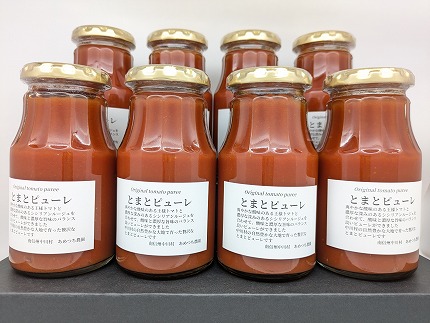 濃厚とまとピューレ　８本