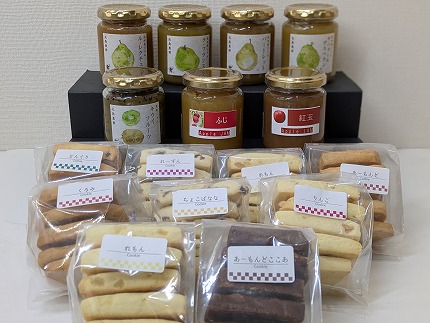 しまや菓子店の手作りクッキー４種とジャム２種の詰め合わせ（品目はおまかせください。）