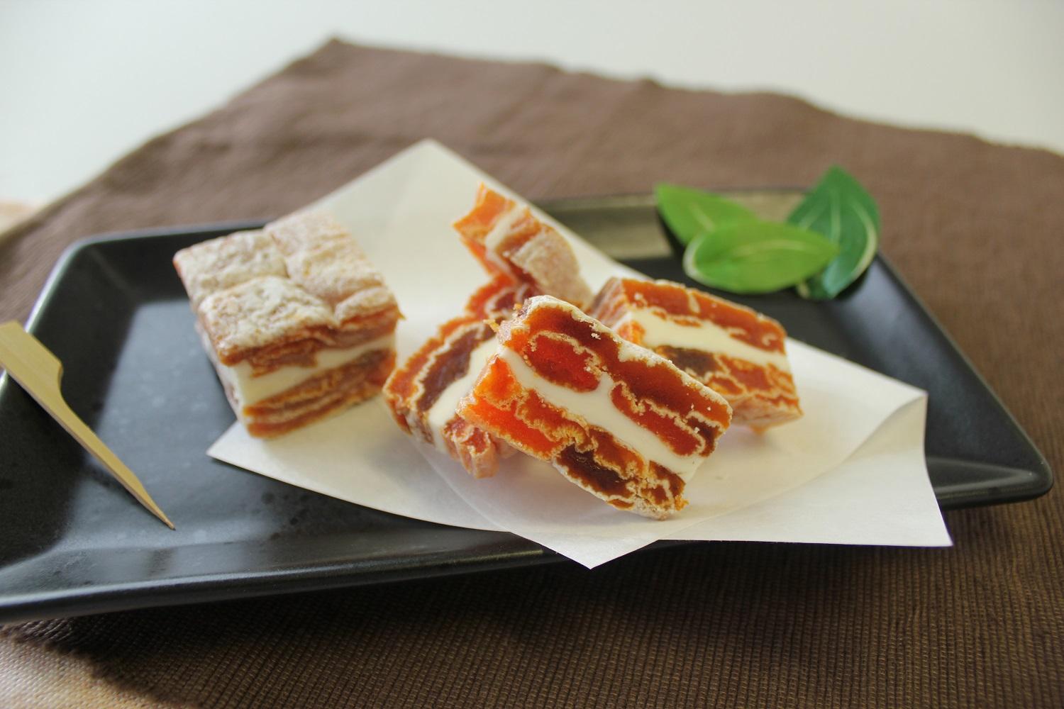 幻のカルピスバター使用！市田柿ミルフィーユ3本セット