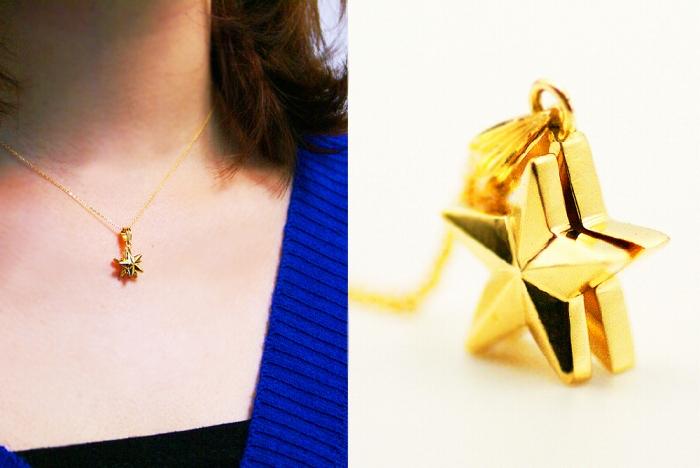 ブランツ 流星ゴールドペンダント ｜ 回転 可動式 星 ペンダント 金 ゴールド 750 75% K18 18金 メテオ star スター 流星  銀 首飾り 天体 夜空 スピン プレゼント 送料無料  クリスマス 贈答 アクセサリー 装飾 貴金属 高級