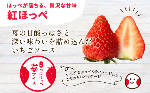 〈即日発送〉マーブルアイスの紅ほっぺいちごアイス 16個入り 80ml 5000円 アイスクリーム アイス 苺  紅ほっぺ ストロベリー