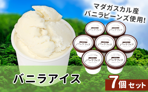 [スピード発送]マダガスカル産 バニラビーンズ香る! バニラアイスクリーム (80ml)×7個入り アイスミルク アイスクリーム アイス ミルク バニラ