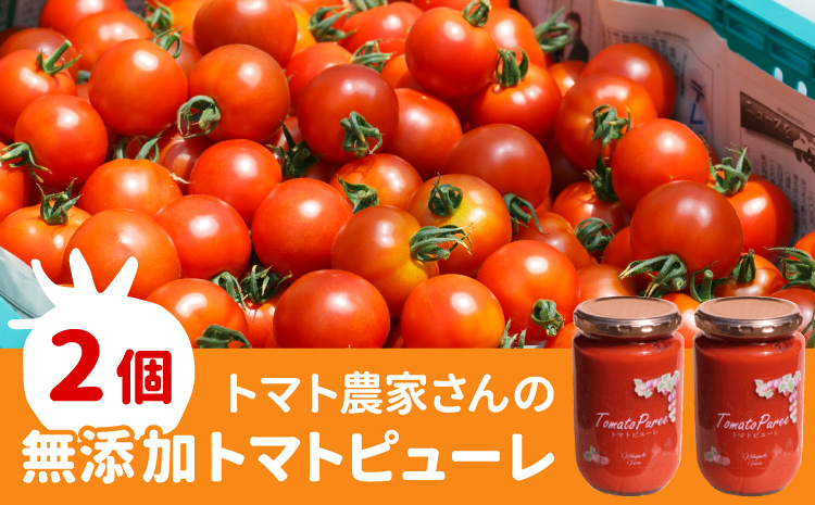 保存料・食塩・化学調味料不使用! 大人気★トマト農家さんのトマトピューレ!2個セット　
