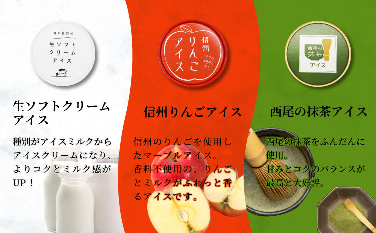  新フレーバー入り！全6回★全種類のアイスが届く！アイス定期便☆ 南信州根羽村産アイス が毎月7個届く！ 合計42個 アイスクリーム ソフトクリーム バニラ 西尾 いちご 紅ほっぺ いちご りんご ブルーベリー 抹茶 ミルク 30000円 30,000円