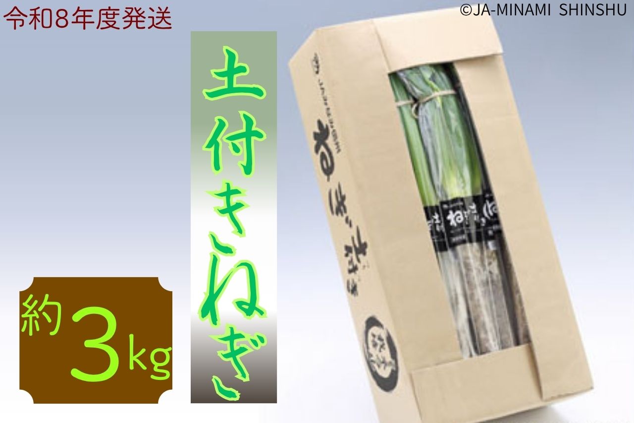 土付きねぎ　約3kg