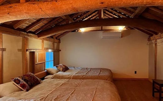 The bath and bed Obuse 1泊2日宿泊券（食事なし）［The bath and bed Obuse］国内旅行 1日1組限定 宿泊 チケット 宿泊券 長野 信州 観光 体験型 トラベル ［T-83］