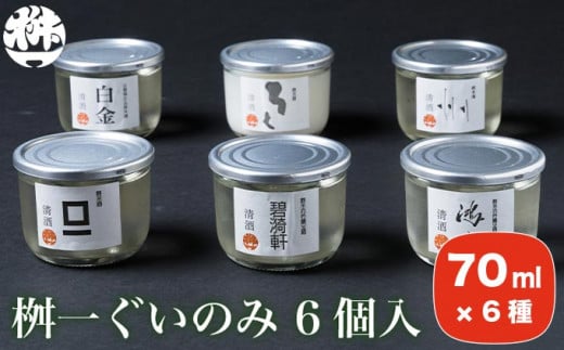 桝一ぐいのみ 6種入 70ml×6個 ［桝一市村酒造場］ お酒 日本酒 地酒 ご当地 生酒 飲み比べ 詰め合わせ プレゼント 贈答 長野県 信州 お取り寄せ 蔵元直送