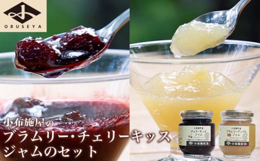 ブラムリージャム・チェリーキッスジャムのセット 140g × 各1個 計2個 ［小布施屋］ ジャム 詰合せ 食べ比べ 味比べ 味くらべ りんご 林檎 さくらんぼ ギフト 贈り物 お取り寄せ 瓶 長野県 信州 小布施