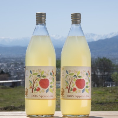 信州産りんご100%ストレートジュース　6本セット【1620484】