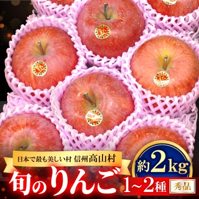 【2026年先行受付】日本で最も美しい村ー信州高山村ー　旬のりんご【秀品】サンふじ・名月・他【1696201】