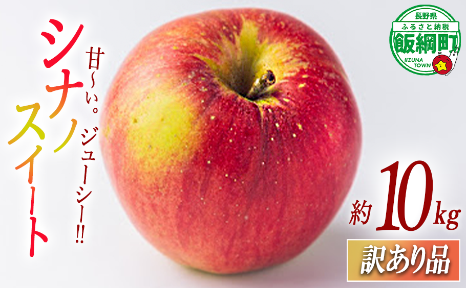 りんご シナノスイート 10kg 訳あり ふるさと振興公社  2025年10月下旬から発送予定 長野県 飯綱町 [2020]