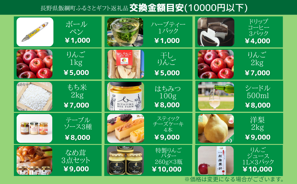 あとからセレクト 【ふるさとギフト】 ギフトポイント 寄附額 9000円分 あとから選べる返礼品 長野県 飯綱町 [2044]