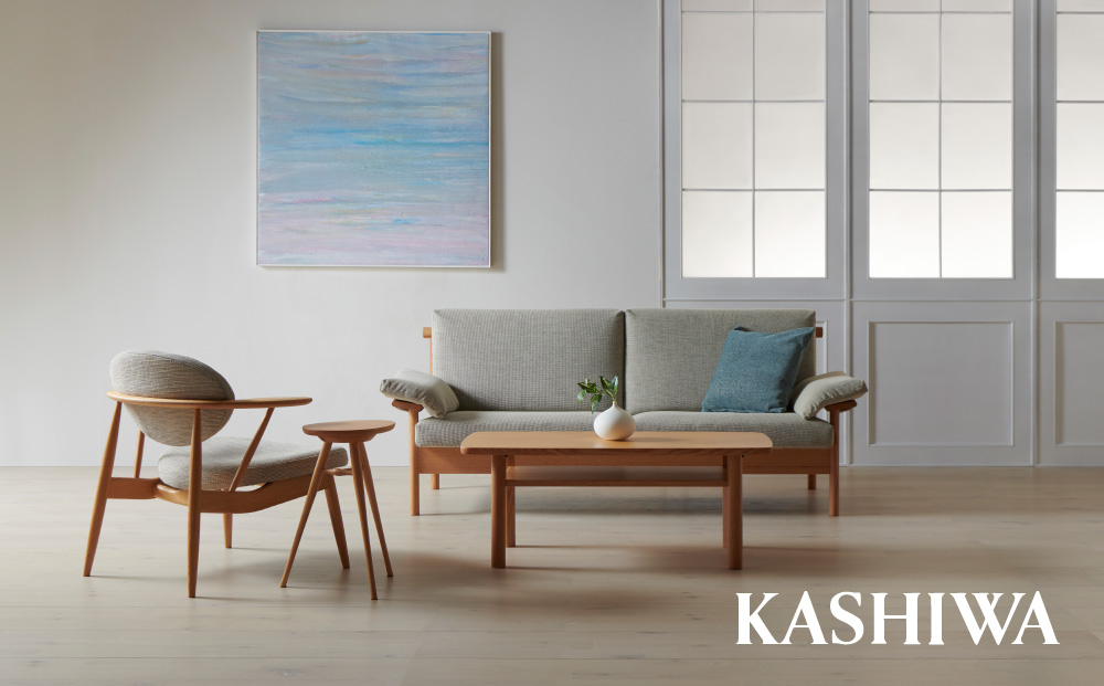 【KASHIWA】エッグテーブル サイドテーブル 飛騨の家具 オーク材 柏木工 TR4127