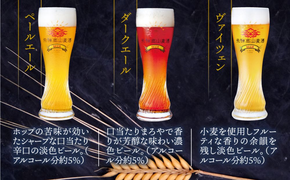 飛騨高山麦酒 味わい缶6本詰め合わせ ビール お酒 飛騨高山 クラフトビール 地ビール 飛騨高山 プレミアム 家飲み おうち時間 ペールエール ヴァイツェン ダークエール 父の日 セット 贈答用 詰め合わせ b684