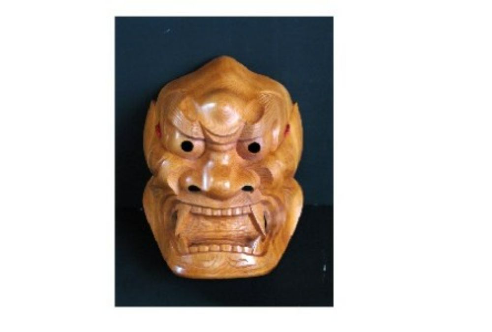 【数量限定】飛騨一位一刀彫 9号獅子口面  伝統工芸品 飛騨高山 吉野彫刻所 g113