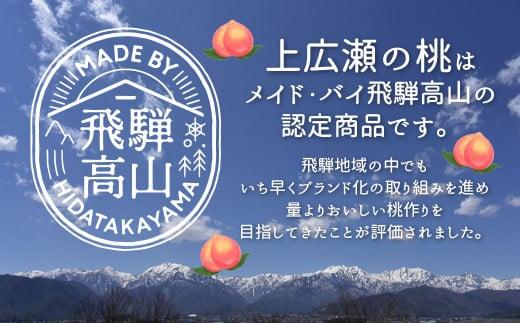 【先行受付】2025年8月発送 桃 飛騨もも 2kg 5～6玉入り | もも モモ 飛騨高山 糖度 甘い 2キロ 果物 白鳳 昭和白桃 など 夏 くだもの お取り寄せ 上広瀬果樹組合 GJ001