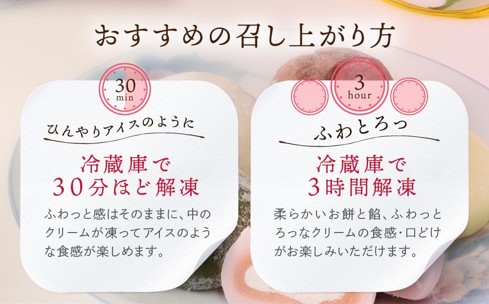 やわらかクリーム大福 5種23個  | 大福 食べ比べ 冷凍 訳あり 簡易包装 生クリーム 和 ギフト プレゼント 有限会社サカイ食品 GC014