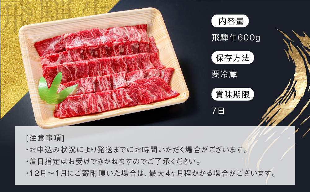 【12月配送】【形不揃い訳あり】A5等級飛騨牛 焼肉 切り落とし600g（冷蔵配送）| 年内発送 牛肉 肉 和牛 キャンプ 肉料理 ブランド牛 不揃い 人気 国産 お取り寄せ グルメ おすすめ 株式会社岩ト屋 HF040VC12