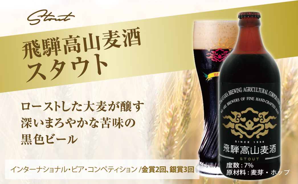 飛騨高山麦酒 ホワイト・ブラック飲み比べ12本セット クラフトビール 地ビール ビール お酒 飛騨高山 プレミアム 家飲み おうち時間 ヴァイツェン スタウト 父の日 酒  セット 贈答用 詰め合わせ d554