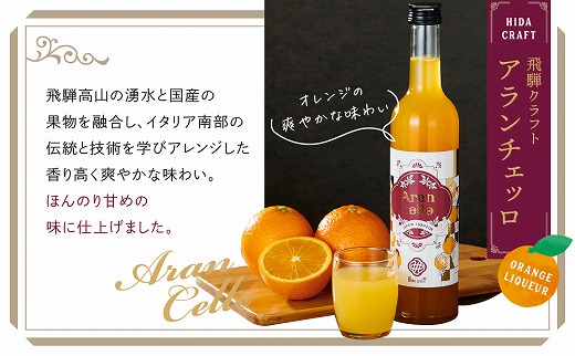 飛騨クラフト アランチェッロ 500ml 6本セット 有限会社森瓦店 MM012