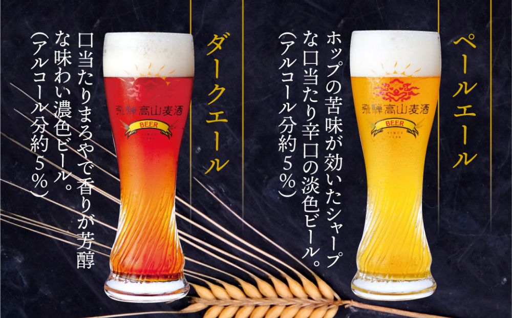 飛騨高山麦酒 セット 500ml 瓶 6本詰め合わせ ビール お酒 クラフトビール 地ビール 飛騨高山 プレミアム 家飲み おうち時間 ピルスナー ヴァイツェン ダークエール 父の日 酒 セット 贈答用 詰め合わせ b685