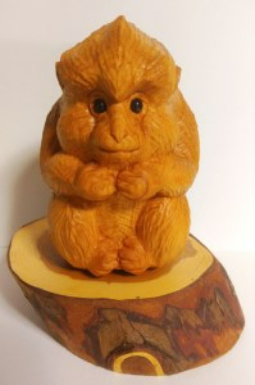 【数量限定】飛騨一位一刀彫 子猿 伝統工芸 吉野彫刻所 d104