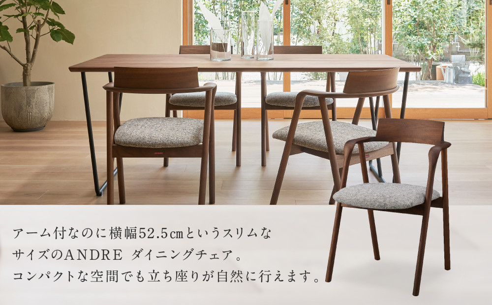 【shirakawa】ANDRE ダイニングチェア S-BW108A／ひじ付 | 飛騨の家具 家具 インテリア 椅子 チェア おしゃれ 株式会社シラカワ FY058
