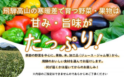 飛騨高山の新鮮野菜 おまかせセット | 野菜 おまかせ 詰め合わせ やさい 果物 くだもの ご当地 フルーツ 飛騨高山 まるっとプラザ BA007