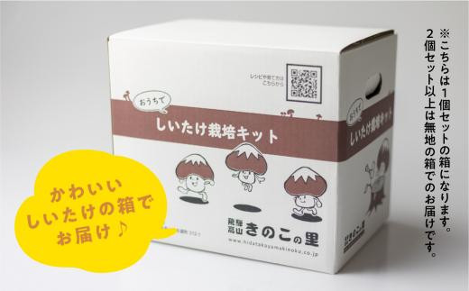 【2026年2月発送開始】 定期便 菌床椎茸栽培キット 1個×全4回（2月・5月・10月・1月に発送）| しいたけ シイタケ 椎茸 栽培キット きのこ 栽培 菌床 しいたけ菌 椎茸菌 栽培ブロック 採れたて とれたて 夏休み 自由研究 園芸 食育 飛騨高山きのこの里 GK100VC02