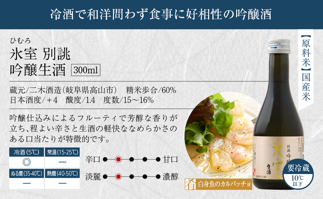 飛騨高山銘酒 お試し3本セット 300ml×3本 日本酒 純米吟醸 吟醸 生酒 飛騨 地酒 9,000円 TR3375