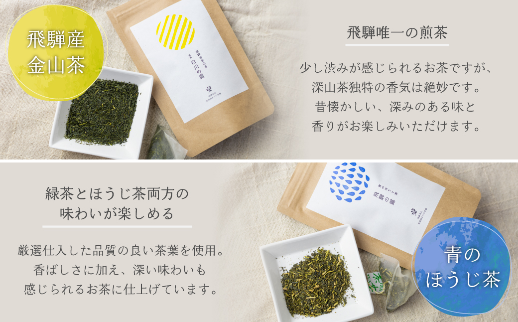 オリジナルブレンド ほっこり日本茶ティーバッグセット  4種×各2袋  お茶 緑茶 ほうじ茶 金山茶 玄米茶 ティーバッグ セット まとめ買い 日本茶 飲み比べ  セット BC001