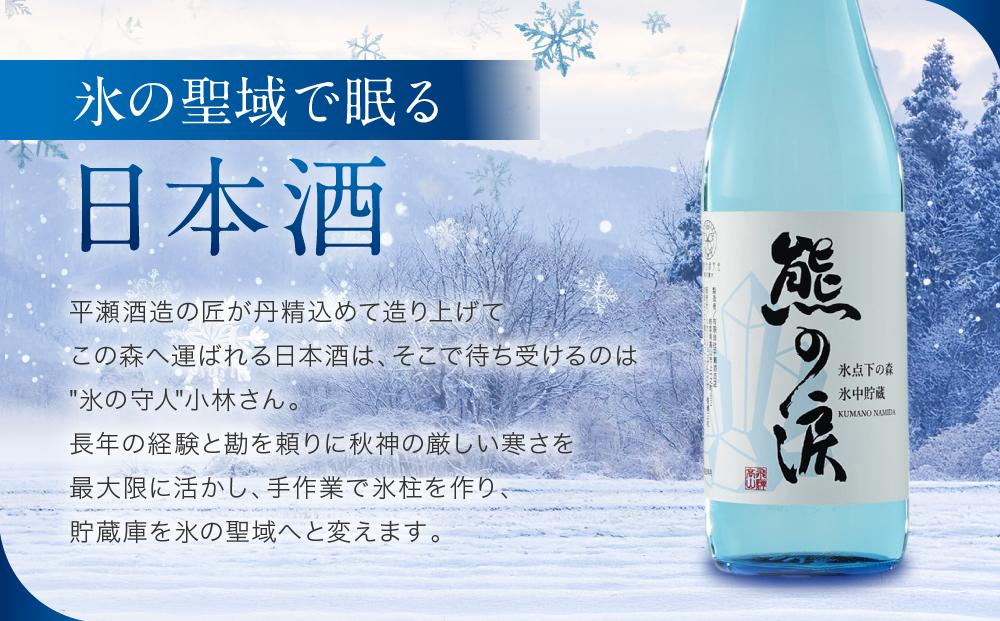 【先行受付／数量限定】氷中貯蔵熊の涙 720ml×2種 飲み比べセット | 訳あり 簡易包装 日本酒 お酒 限定酒 720ml 2種 氷中貯蔵 飲み比べ 純米大吟醸 熊の涙 酒 地酒 化粧箱入り リカーショップながせ KZ002