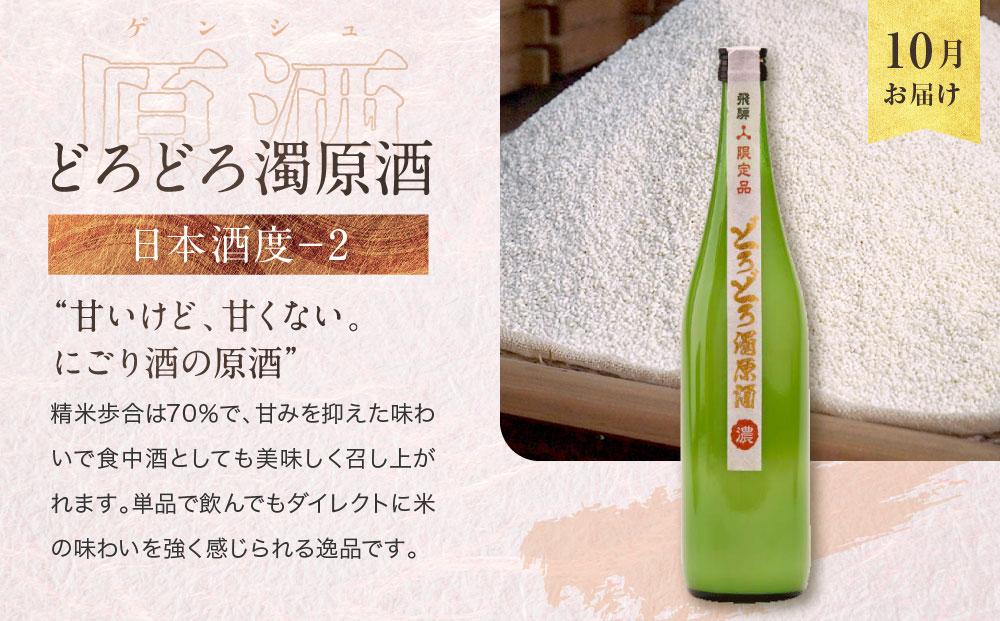 【定期便】 秋限定「ひやおろし」と冬限定「しぼりたて生酒」の3か月間飲み比べ （720ml×6種） | しぼりたて 新酒 純米吟醸 生酒 原酒 濁原酒 無濾過 深山菊 地酒 飲み比べ 飛騨 高山 有限会社舩坂酒造店 FB103