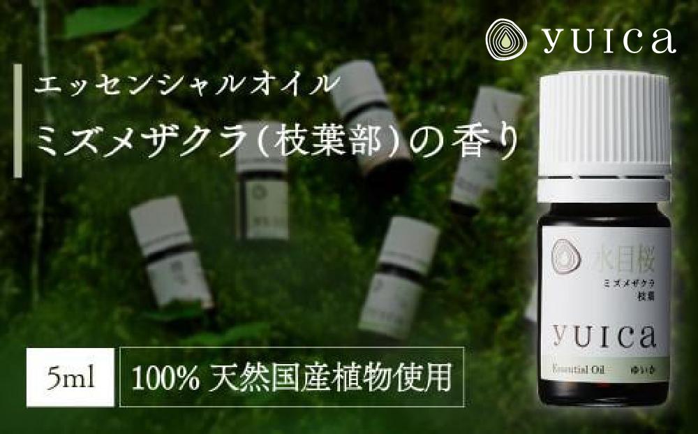 【yuica】エッセンシャルオイル ミズメザクラ枝葉部（5ml）| オイル アロマ リフレッシュ 自然 森林 正プラス BF018