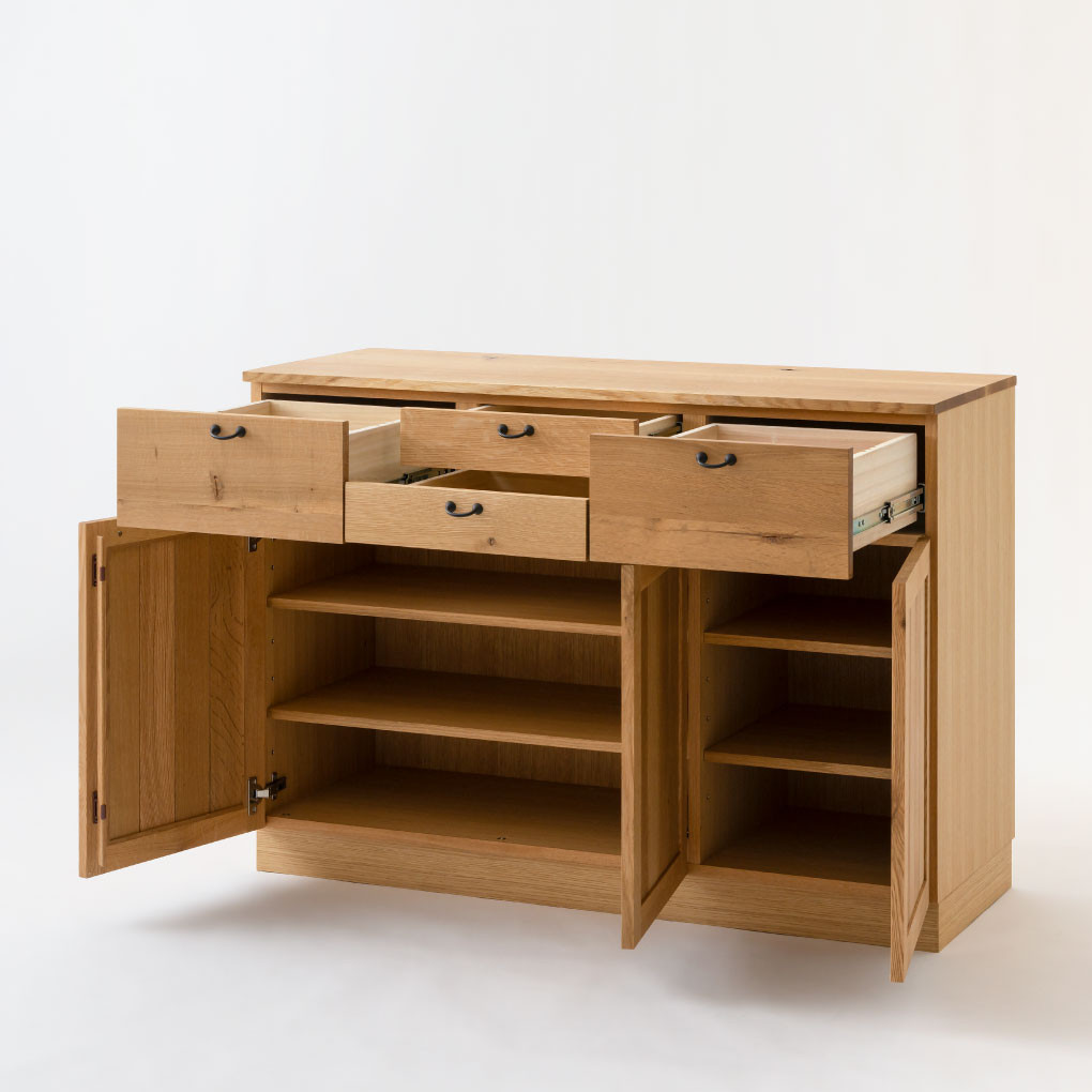 飛騨の家具】HIDA 然Package Model ミドルキャビネット（PM543F