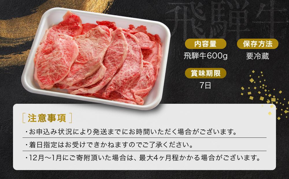 A5等級 飛騨牛 プレミアム 焼肉 切り落とし 600g | 牛肉 黒毛和牛 BBQ 肉料理 ブランド牛 訳あり 不揃い 株式会社岩ト屋 HF042