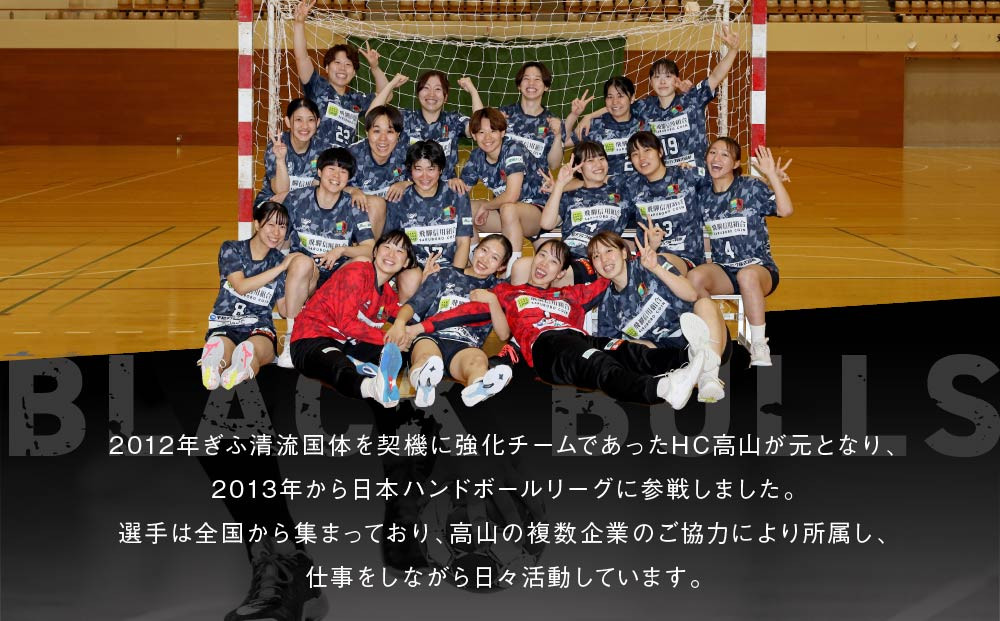 『飛騨高山ブラックブルズ岐阜』オーセンティックユニフォーム・ゴールキーパー 黄 | ハンドボール 女子ハンド スポーツで人生を豊かに、故郷に活力を 応援 一体感 飛騨高山 特定非営利活動法人飛騨高山ハンドボールクラブ  SG004