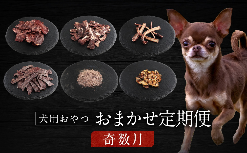 【定期便全6回（奇数月）】犬用ジビエおやつ おまかせ定期便｜ジビエ 鹿肉 自然派 ジャーキー 犬用 ペット おやつ ドッグフード 飛騨高山舞地美恵 SW105