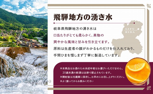 飛騨クラフト リモンチェッロ 180ml×1本とアランチェッロ 180ml×1本 有限会社森瓦店 MM013