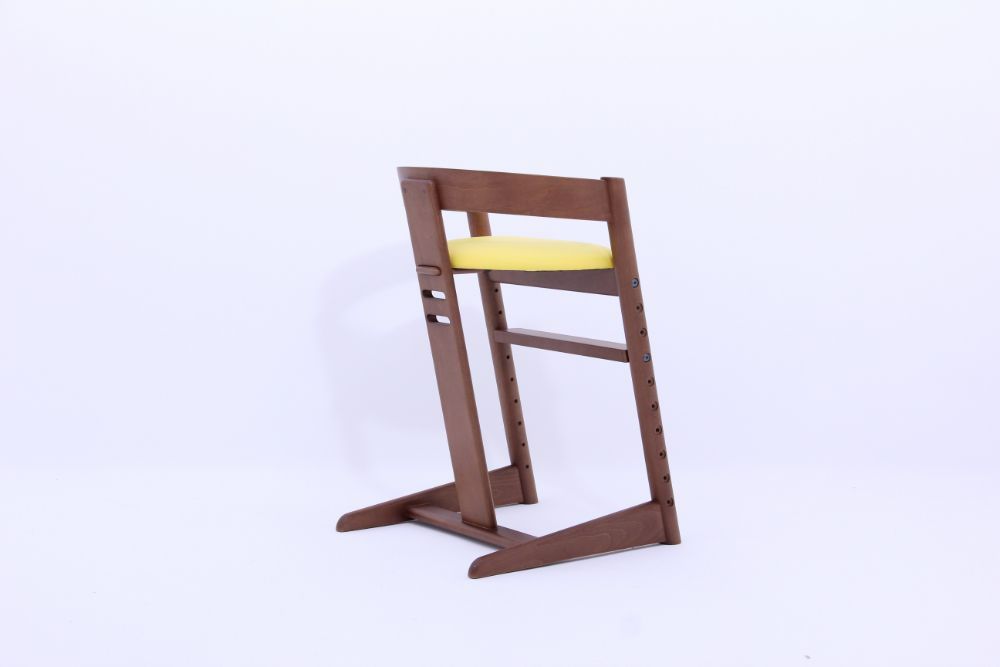 【廃盤希少品】川原工芸　プレディクトチェア　高さ調整可能　子供用椅子　飛騨家具